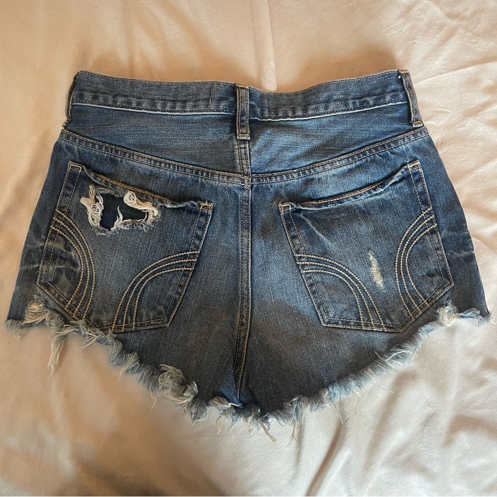 Classic Blue Abercrombie Denim Cutoffs - Picture 3 of 6